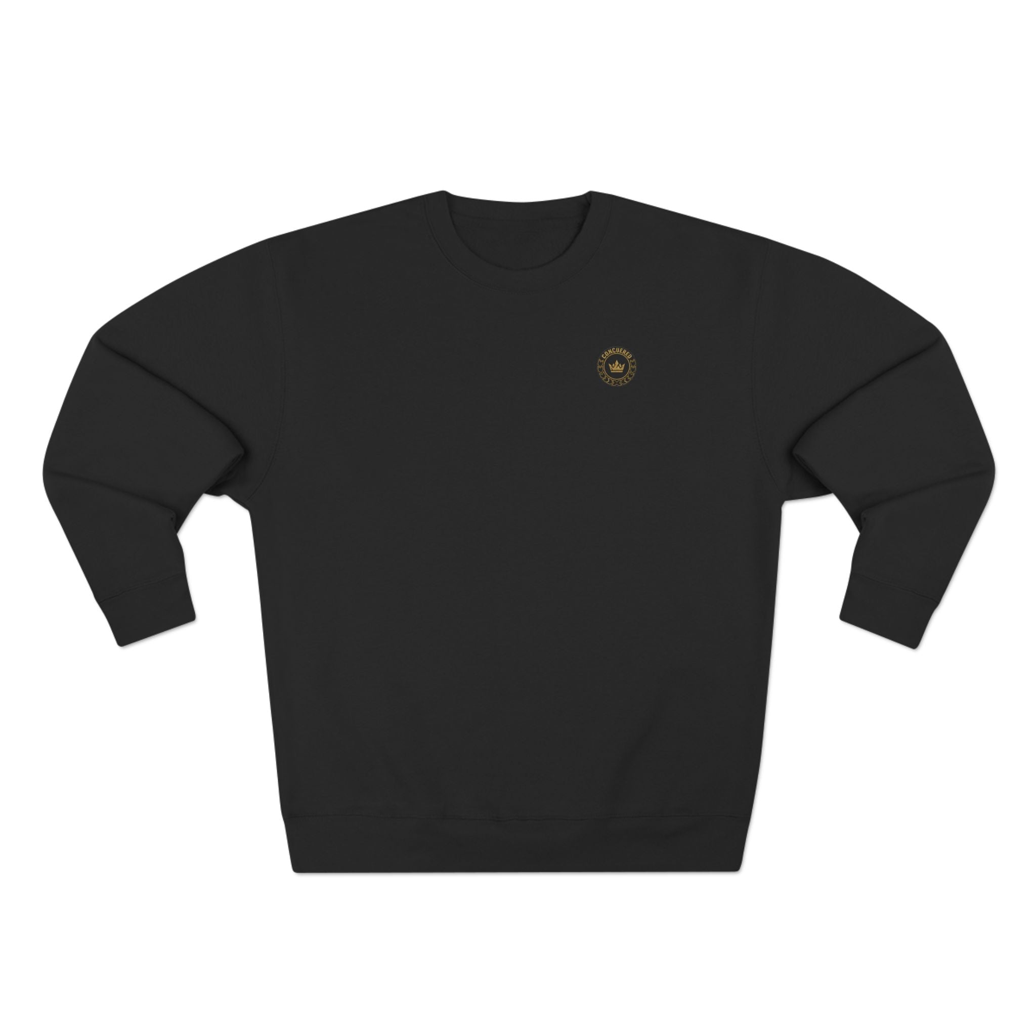 Minimalist Compass Crewneck Sweatshirt — Small Chest Emblem