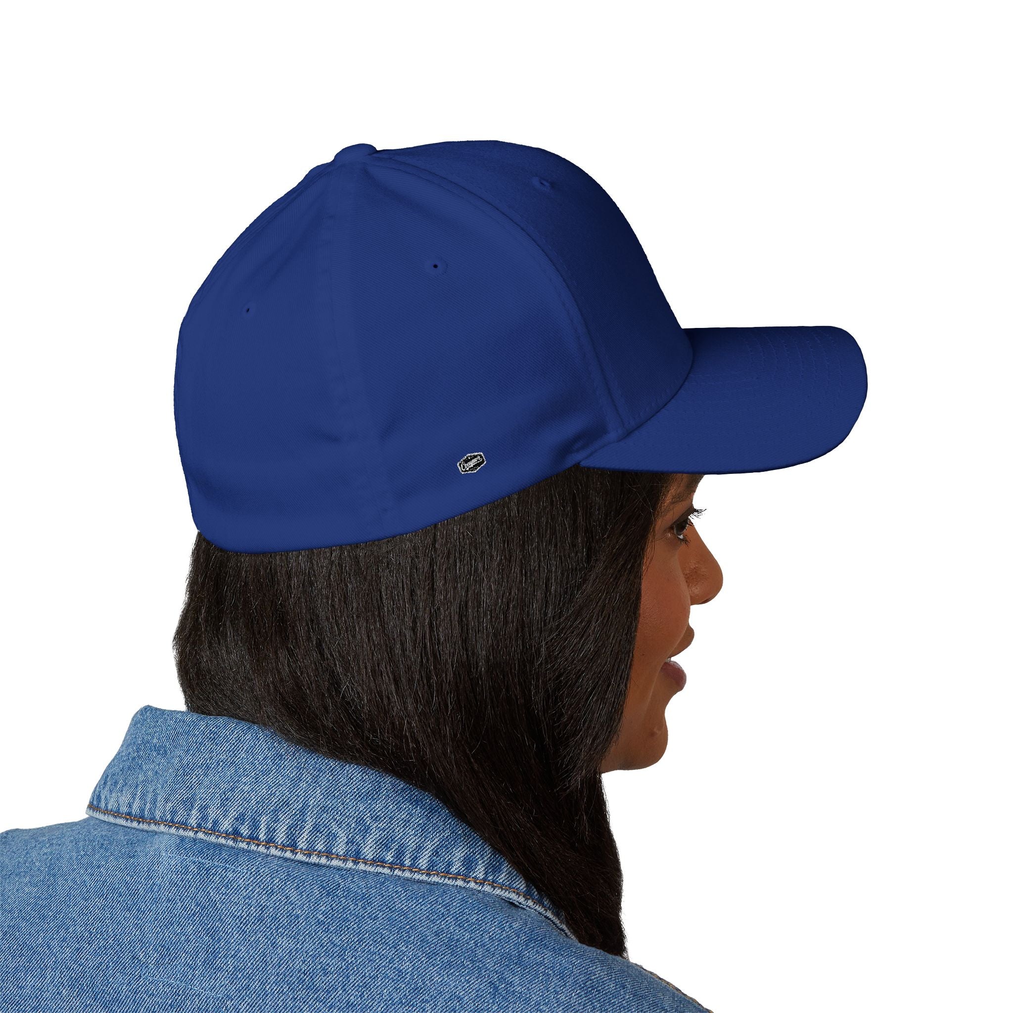 Embroidered Crown Badge Cap — Classic Structured Baseball Hat