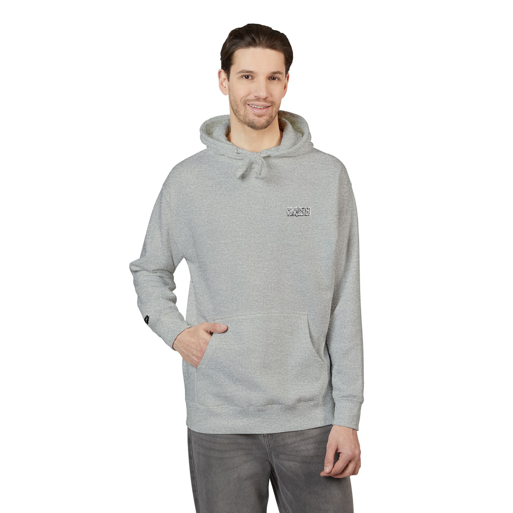 CONQUER Embroidered Hoodie — Soft White Fleece