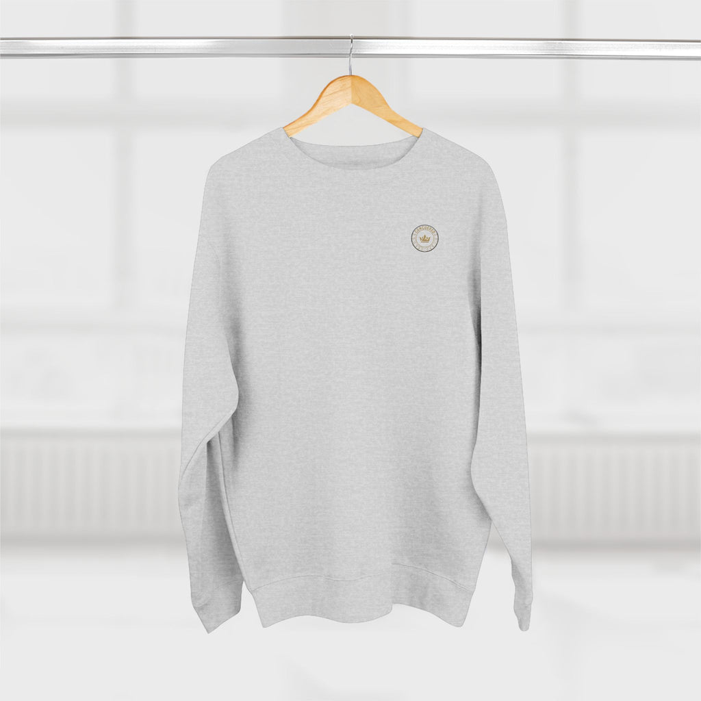 Minimalist Compass Crewneck Sweatshirt — Small Chest Emblem