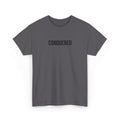 Conquered Tee — Minimal Motivational Graphic T-Shirt