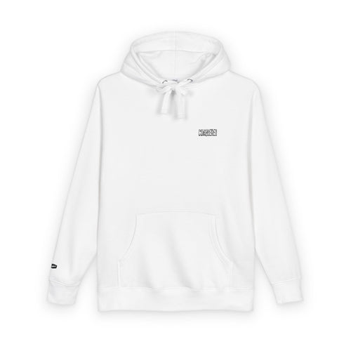 CONQUER Embroidered Hoodie — Soft White Fleece