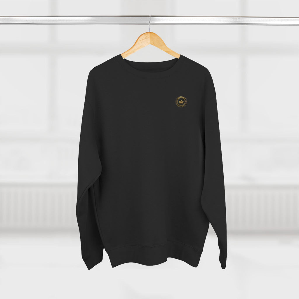Minimalist Compass Crewneck Sweatshirt — Small Chest Emblem