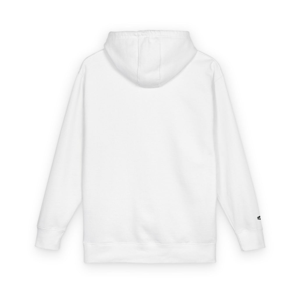 CONQUER Embroidered Hoodie — Soft White Fleece