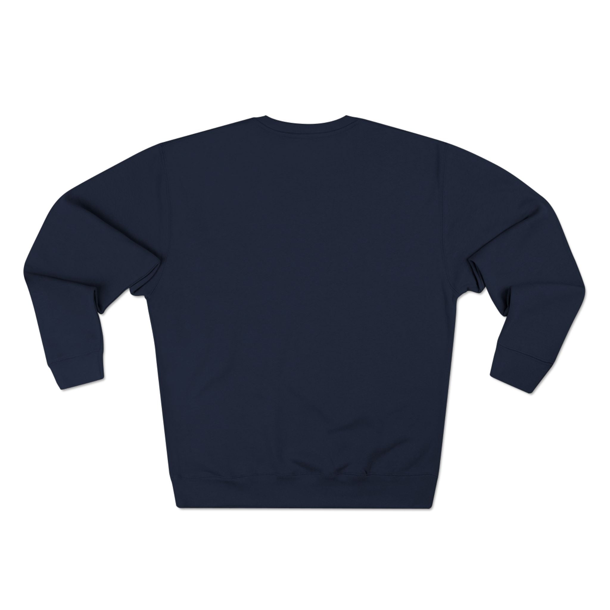 Minimalist Compass Crewneck Sweatshirt — Small Chest Emblem
