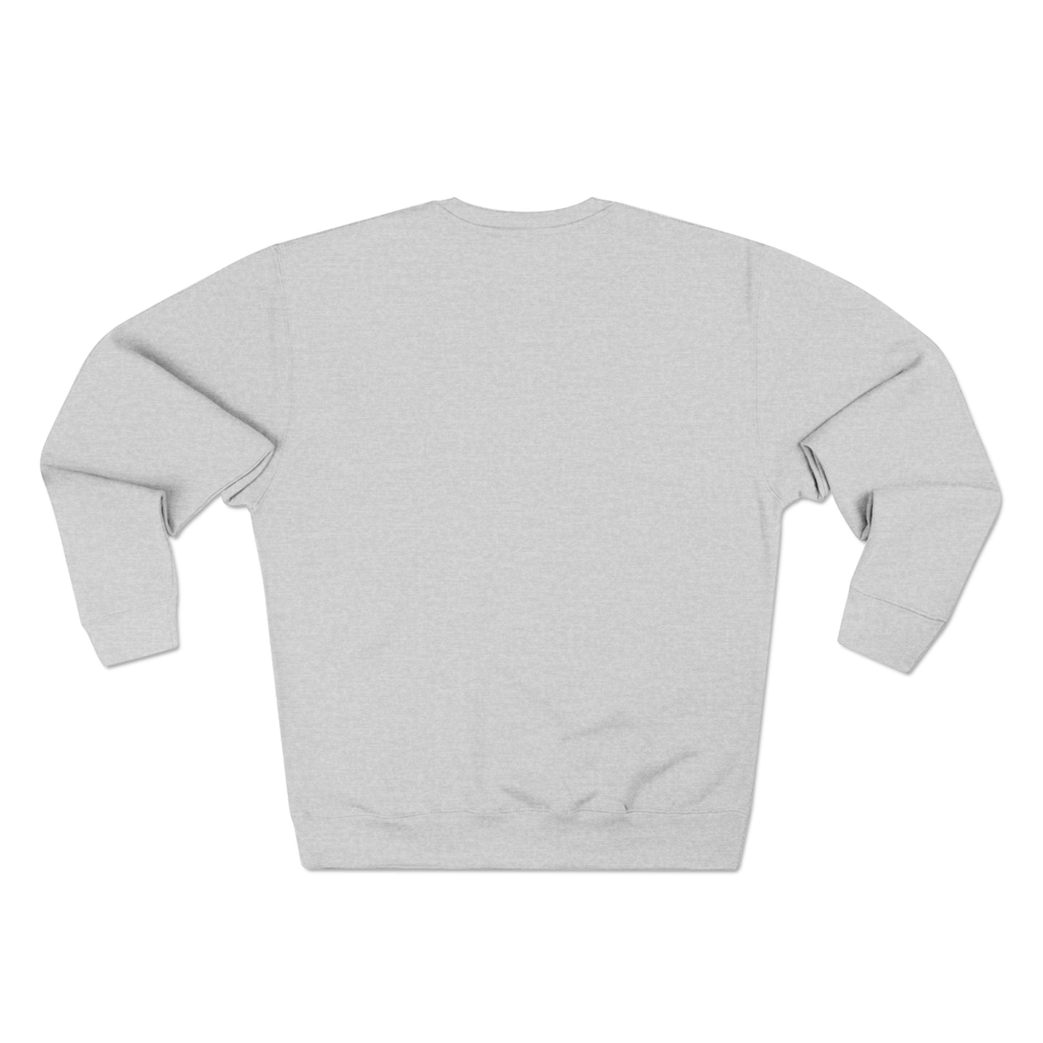 Minimalist Compass Crewneck Sweatshirt — Small Chest Emblem