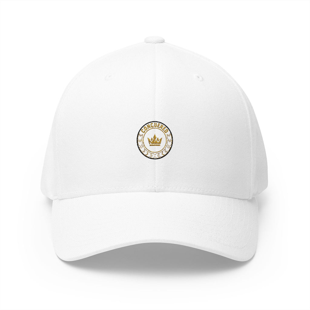 Embroidered Crown Badge Cap — Classic Structured Baseball Hat