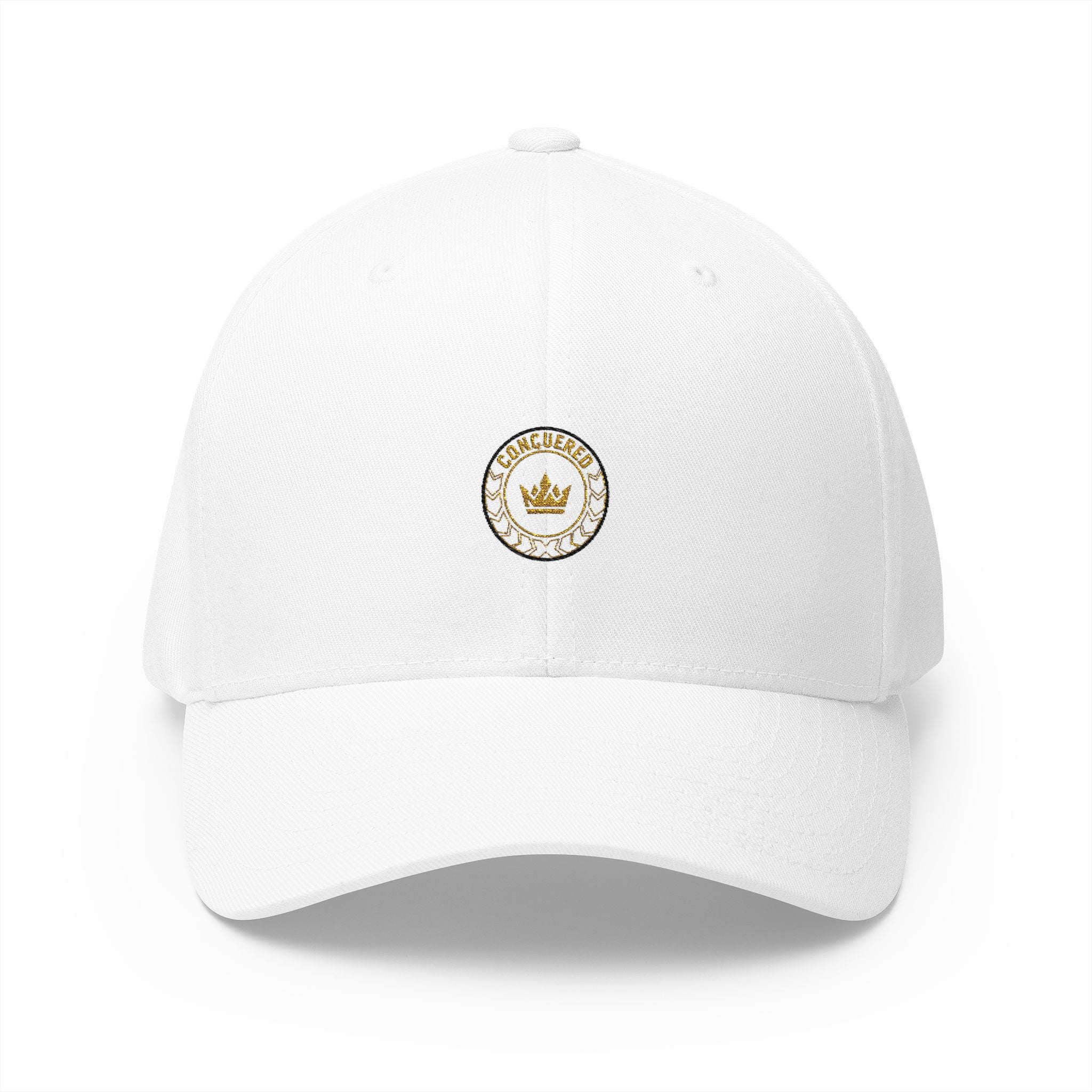 Embroidered Crown Badge Cap — Classic Structured Baseball Hat