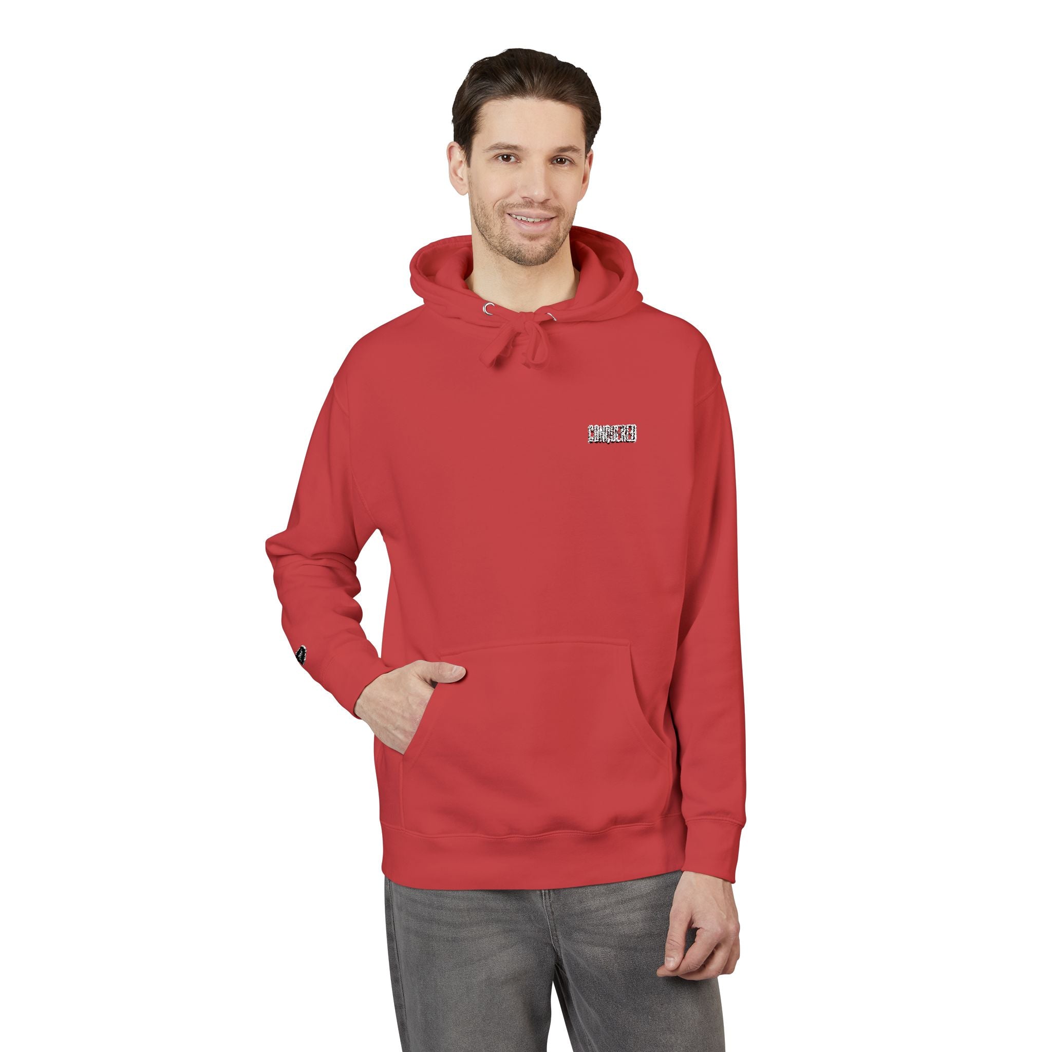 CONQUER Embroidered Hoodie — Soft White Fleece