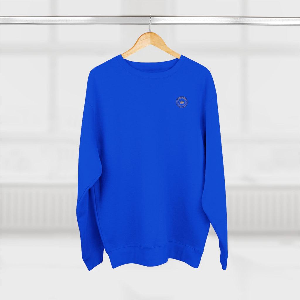 Minimalist Compass Crewneck Sweatshirt — Small Chest Emblem