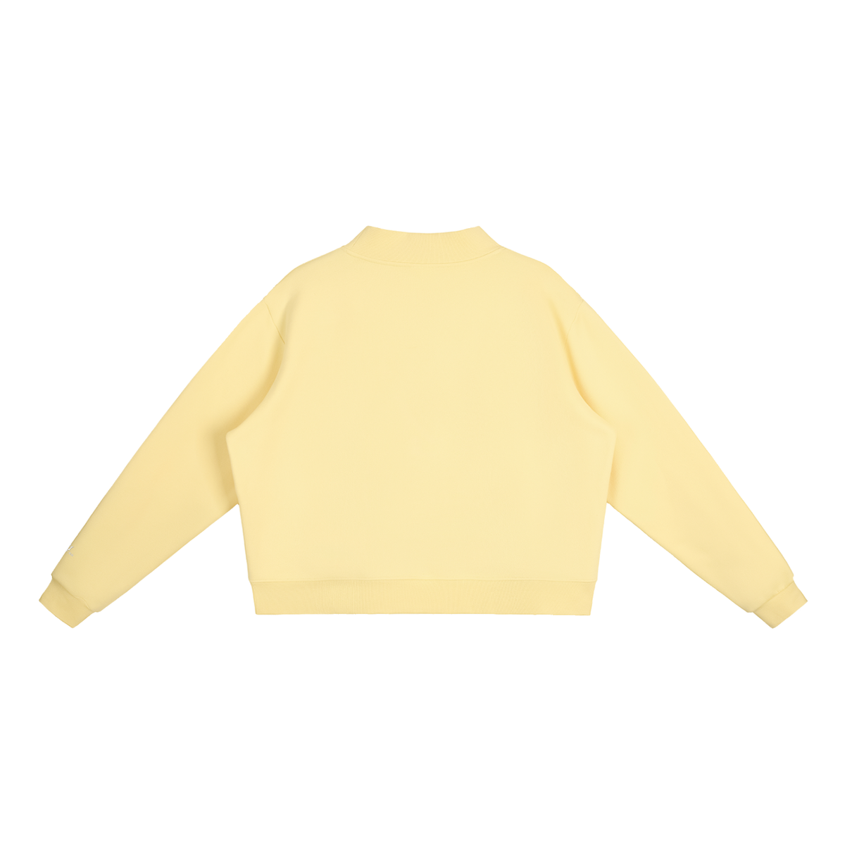 Conquered Women's Oversized Mock-Neck Crop Sweatshirt